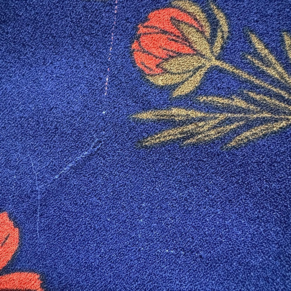 Princess Highway Navy with Orange Poppy Floral Design, Midi Tie-Waist - Picture 7 of 10